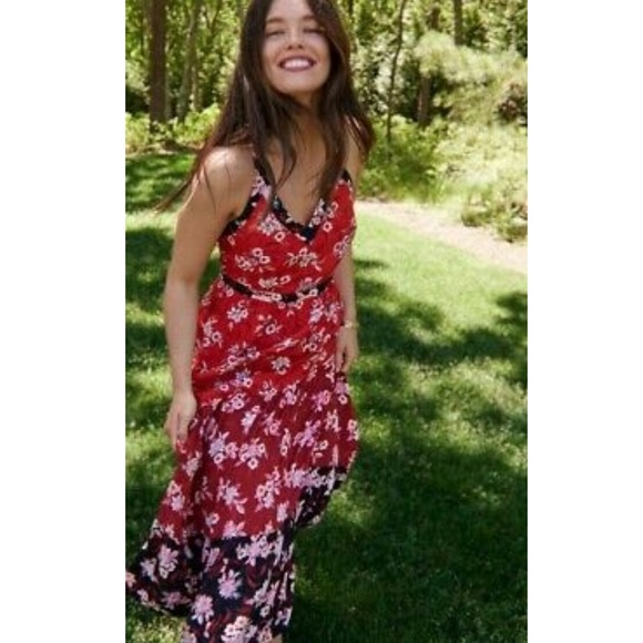 Loft zinnia tiered maxi dress Clearance